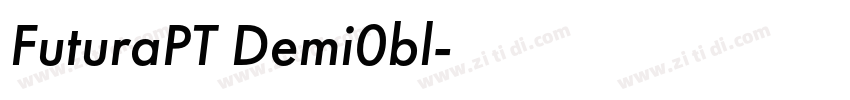 FuturaPT Demi0bl字体转换